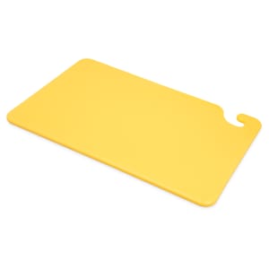 094-CB121812YL Cut-N-Carry Cutting Board, 12 x 18 x 1/2 in, NSF, Yellow