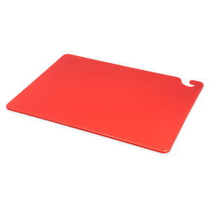 094-CB182412RD Cut-N-Carry Cutting Board, 18 x 24 x 1/2 in, NSF, Red