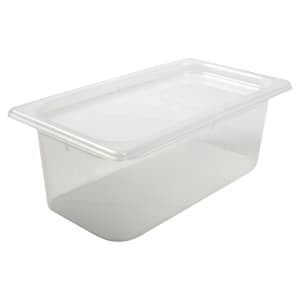 094-MP13 1/3 Size ModPan Food Pan - Stackable, Polypropylene, Clear