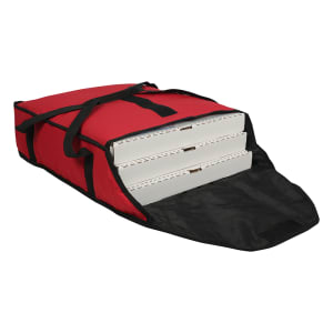 094-TPB20MRN Pizza Delivery Bag - 20" x 18" x 6", Nylon, Red