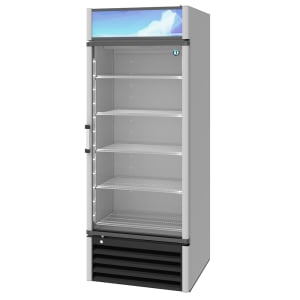 440-RM26HC 30" RM Series One Section Glass Door Merchandiser - (1) Right Hinge Door, Silver, 115v