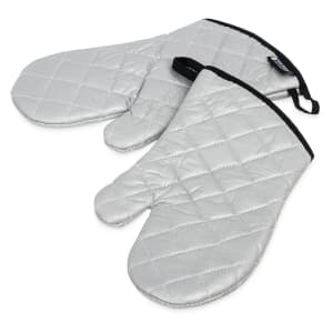 094-801SG13 13" Conventional Oven/Freezer Mitt - Silicone, Silver