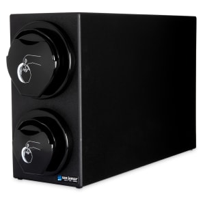 094-L2912BK Counter Lid Dispenser Box System w/ 1 L2200C & 1 L2400C, Black Finish Trim Ring