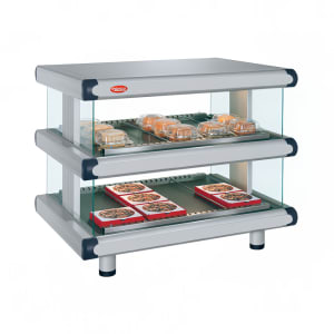 Ktaxon Commercial Food Warmer Display 2-Tier 800W Electric Bun Warmer Display Tempered-Glass Door Pastry Display Case with 2 Trays and 1 Bread Tong