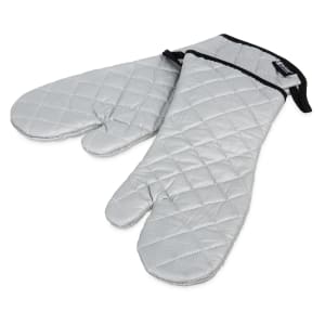 094-801SG17 17" Conventional Oven/Freezer Mitt - Silicone, Silver