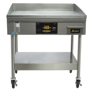 087-EGF2083B3650S2 36" Electric Griddle w/ Mobile Stand - Thermostatic Controls - 3/16" Steel Plate, 208v/3ph