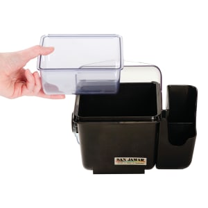 094-BD2002CAR (1) Compartment Bar Garnish Tray - Domed Lid