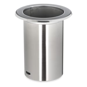 094-L320C 1 Compartment Straw Holder - 5 3/8" x 6", Stainless