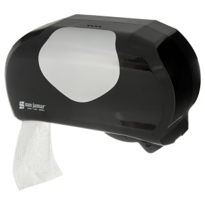 094-R3670BKSS Wall-Mount Toilet Paper Dispenser w/ (2) Roll Capacity - Plastic, Black/Stainless