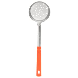 175-62180 8 oz Perforated Spoodle - Orange Poly Handle, Stainless