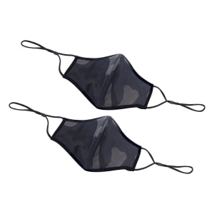 080-MSK3ML M/L Reusable Face Masks w/ Adjustable Clip - 7 1/4" x 5 1/2", Cotton/Poly, Camo