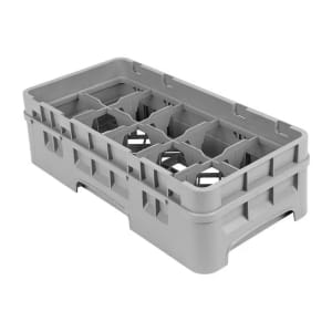 144-10HS318151 Camrack Glass Rack with Extender - 10 Compartments, Soft Gray