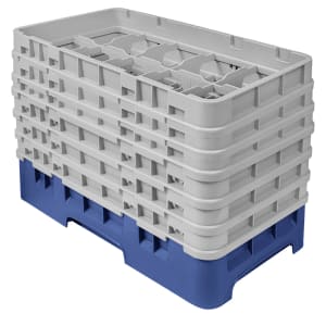 144-10HS1114186 Camrack Glass Rack - (6)Extenders, 10 Compartments, Navy Blue