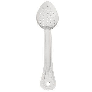 158-2762 13" Perforated Heavy Stainless Serving Spoon w/ Mirror Finish