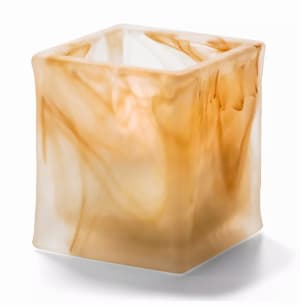 461-5180CML 2 3/4" Glacier™ Tealight Lamp for HD8 Fuel Cell - Glass, Caramel Wysp