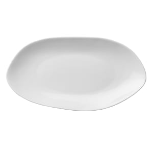 324-L6700000342 9 3/4" Oval Lancaster Garden™ Dinner Plate - Porcelain, Warm White