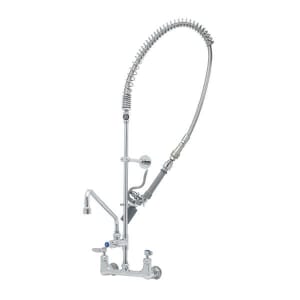 064-B013314CRQJST Wall Mount Pre Rinse Unit w/ 44" Hose & 14" Add On Swing Faucet