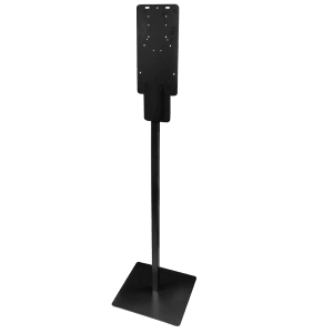 468-9776 49"H Hand Sanitizer Dispenser Stand – Steel, Black