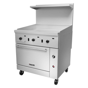 24 Commercial Griddle with 1 Oven- NG or LP – Texas Best Restaurant Supply