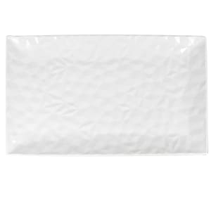 024-988001236 13" x 8" Rectangular Status Platter - Porcelain, White Royal Rideau