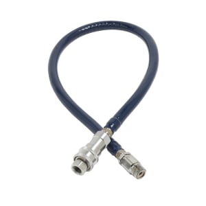 064-HW6B60 60" Water Connector Hose w/ Reverse Quick Disconnect - Stainless Steel, 3/8" NPT