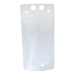 229-10681 10 oz To Go Beverage Pouch - Polyethylene, Clear