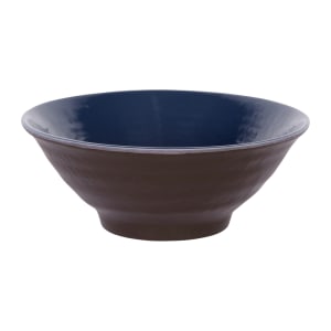 701-D1007RRLAPCH 24 oz Round Melamine Bowl, Lapis/Chocolate
