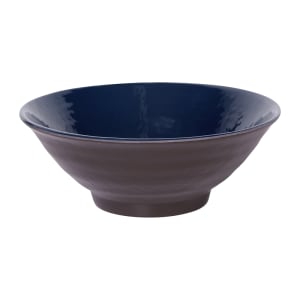 701-D1008RRLAPCH 40 oz Round Melamine Serving Bowl, Lapis/Chocolate