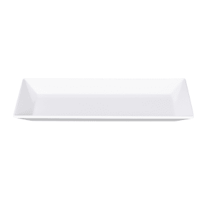 701-DMP94W Rectangular Melamine Dinner Plate - 9 3/8" x 4 3/4", White