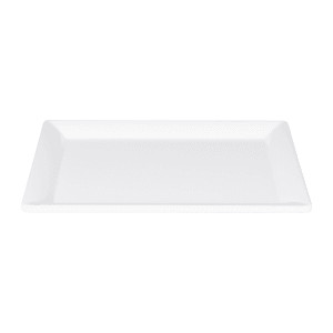 701-M1058NW 10 1/2" x 8 3/4" Rectangular Stratus Trays - Melamine, White