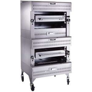 207-VIR2LP Deck Broiler - Double Deck Burners, (2)25 1/2" x 24 1/2" Cooking Grids, Stai...