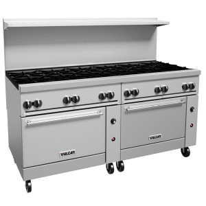 207-72CC12BNG 72" 12 Burner Gas Range w/ (2) Convection Ovens, Natural Gas