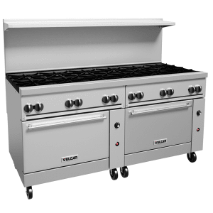207-72SS12BLP 72" 12 Burner Gas Range w/ (2) Standard Ovens, Liquid Propane