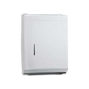 080-TD600 Surface Mount Paper Towel Dispenser w/ 400 C Fold Capacity - Iron, White