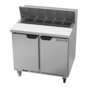 118-SPE36HC10 36" Hydrocarbon Series Sandwich/Salad Prep Table w/ Refrigerated Base, 115v