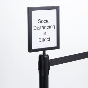166-RBSIGNBL Double Sided Sign for RBSBL - 8 1/2"W x 11"H, Steel, Black