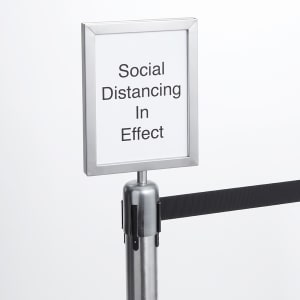 166-RBSIGNS Double Sided Sign for RBSBL - 8 1/2"W x 11"H, Stainless Steel