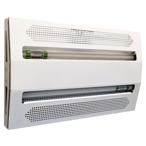 477-FL215WH Wall Mount UV Insect Light Trap w/ Glueboard - 1500 sq ft Range, White