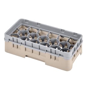 144-17HS318184 Camrack Glass Rack with Extender - 17 Compartment, Beige