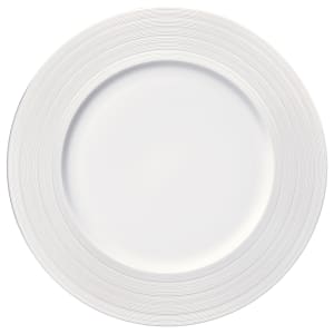 324-L5650000133 8 1/4" Round Manhattan Plate - Porcelain, Warm White