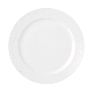 324-L5800000119 6 1/2" Round Verge Plate - Porcelain, Warm White