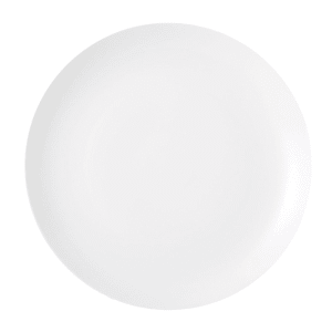 324-L5800000133C 8 1/2" Round Verge Plate - Porcelain, Warm White