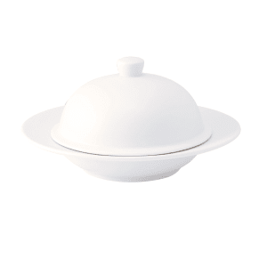 324-L5800000790 24 1/4 oz Round Pasta/Entrée Bowl - Porcelain, Warm White