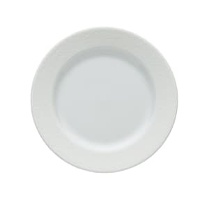 324-L5803050129 7 3/4" Round Ivy Flourish Plate - Porcelain, Bright White
