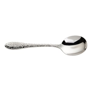 324-T638SBLF 6 1/9" Bouillon Spoon with 18/10 Stainless Grade, Ivy Flourish Pattern
