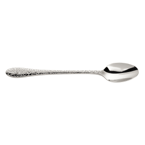 324-T638SITF 7 2/5" Iced Teaspoon with 18/10 Stainless Grade, Ivy Flourish Pattern