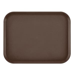 Cambro 1216FF167 Plastic Fast Food Tray - 16 1/10&quot; L x 11 4/5&quot;W, Brown