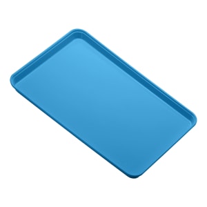 144-1224MT142 Rectangular Market Display Tray - 12 7/16" x 24" x 3/4", Blue