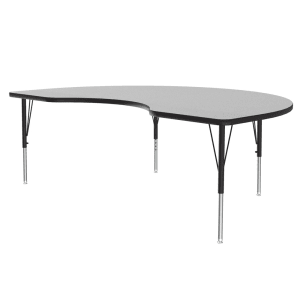 228-AM4872KID15 72" EconoLine Half Circle Activity Table w/ Gray Granite Top, 30"H