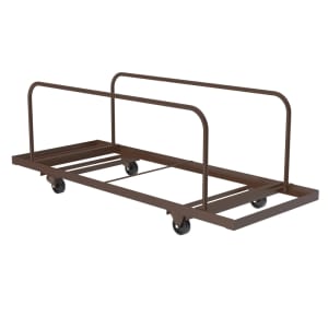 228-T28801 Table Truck w/ (10) Folding Table Capacity, Steel, Brown